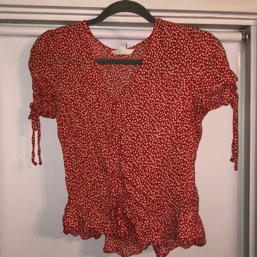 Flowered Crop Top